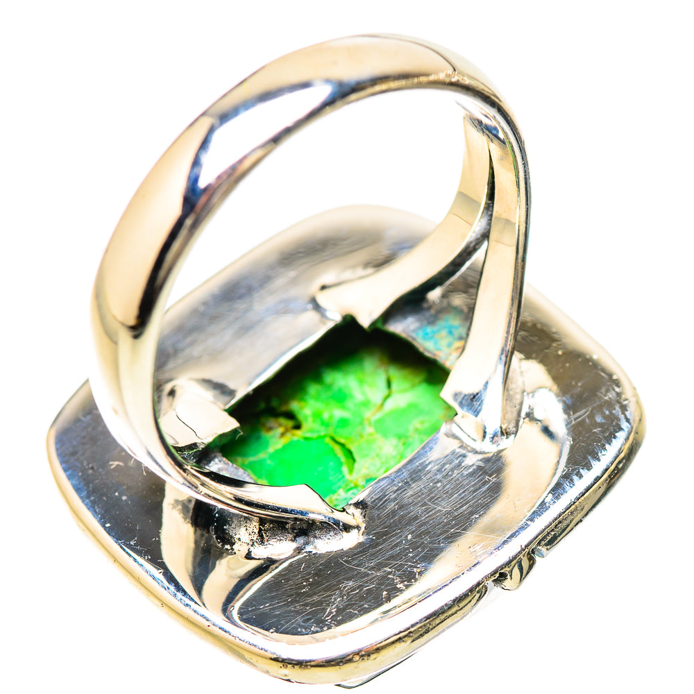 Green Copper Composite Turquoise Rings handcrafted by Anasilvercos - RING133831 - Photo 3