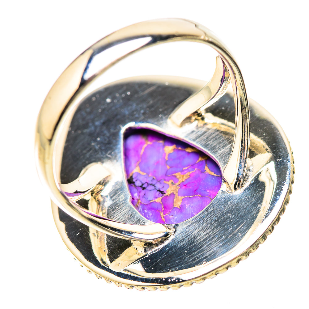 Purple Copper Composite Turquoise Rings handcrafted by Anasilvercos - RING133874 - Photo 3
