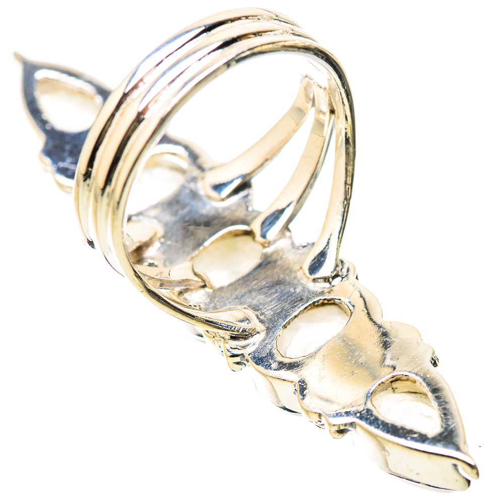 Rainbow Moonstone Rings handcrafted by Anasilvercos - RING133879 - Photo 3
