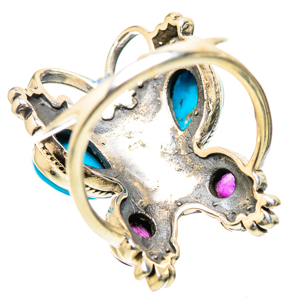 Sleeping Beauty Turquoise Rings handcrafted by Anasilvercos - RING133881 - Photo 3