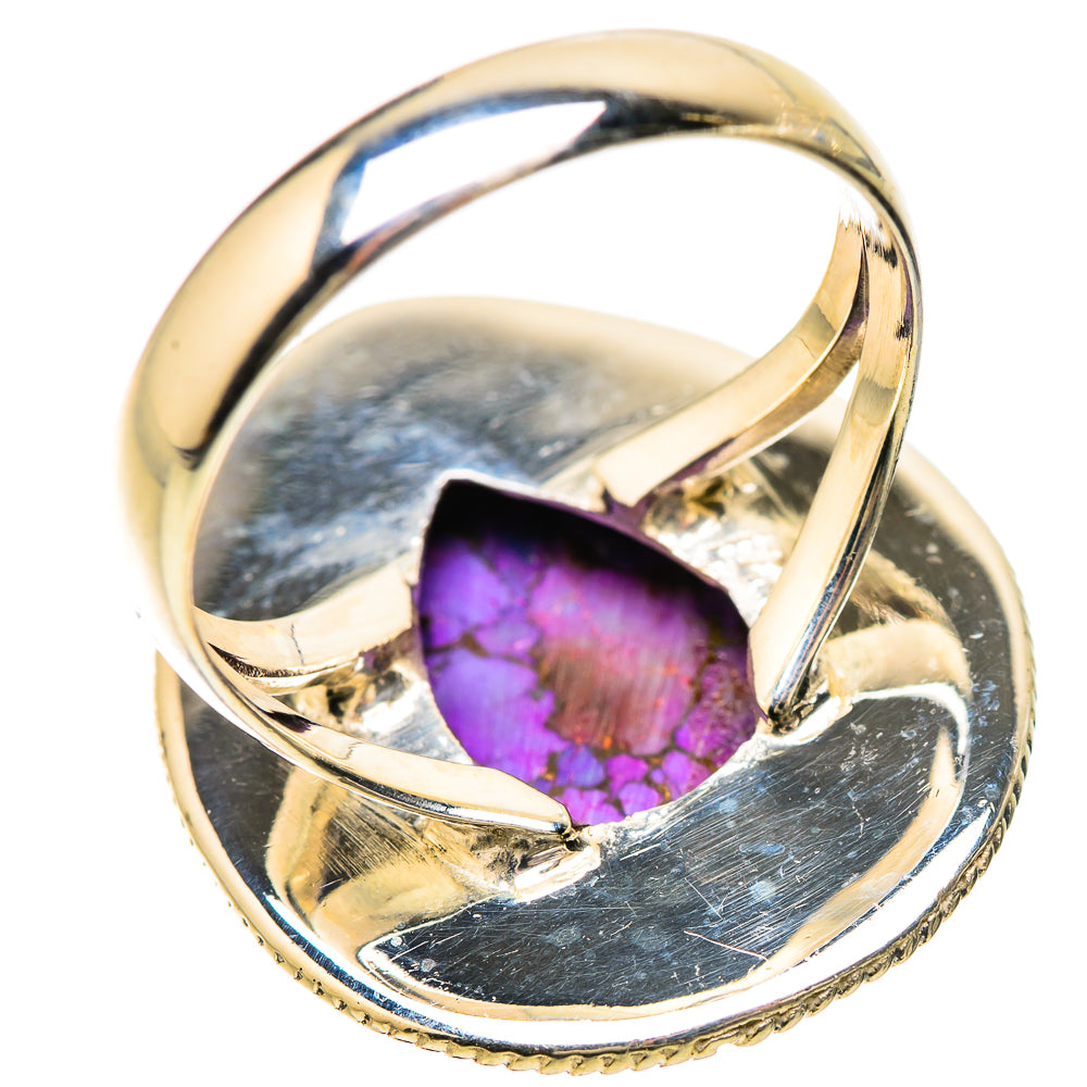 Purple Copper Composite Turquoise Rings handcrafted by Anasilvercos - RING133901 - Photo 3