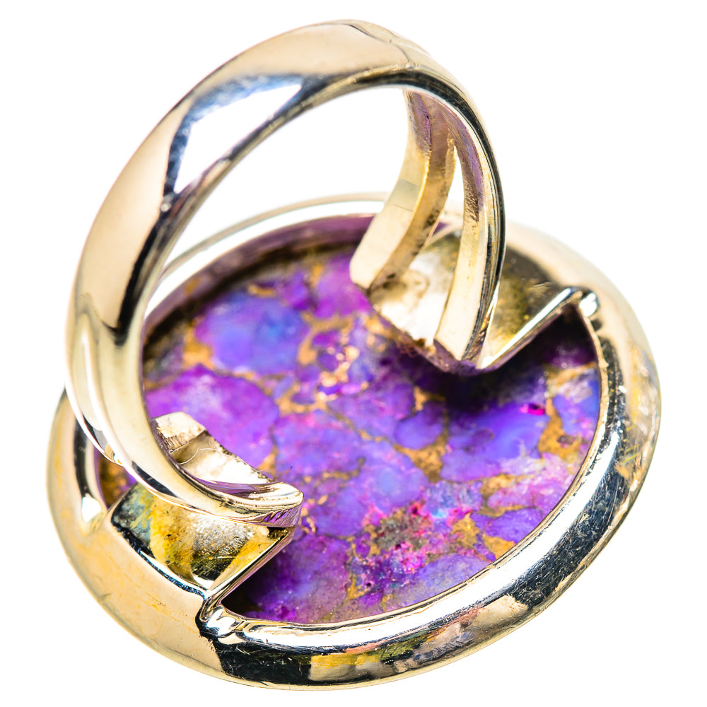 Purple Copper Composite Turquoise Rings handcrafted by Anasilvercos - RING133902 - Photo 3