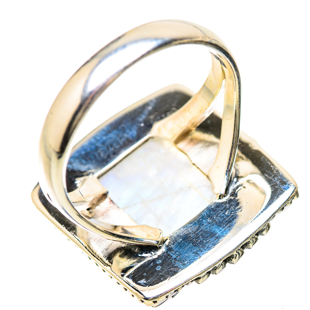 Rainbow Moonstone Rings handcrafted by Anasilvercos - RING133905 - Photo 3