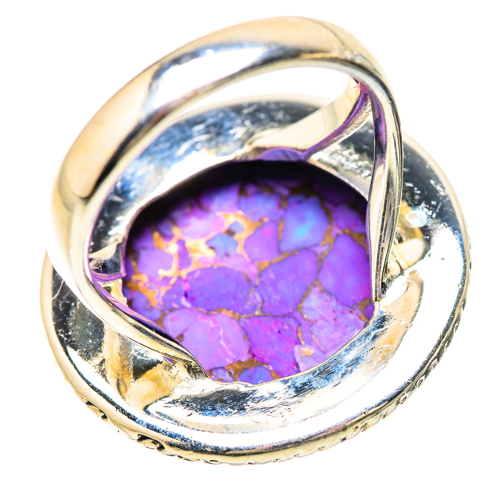 Purple Copper Composite Turquoise Rings handcrafted by Anasilvercos - RING133927 - Photo 3