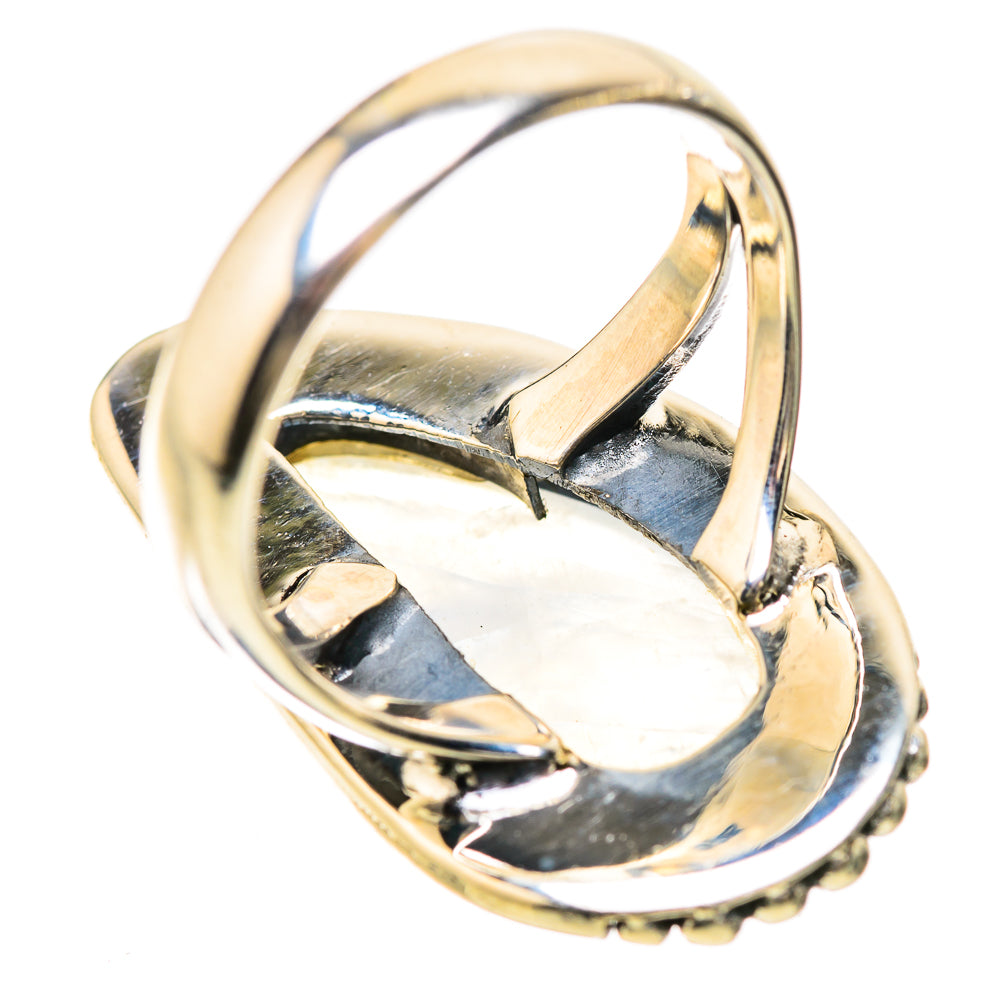Rainbow Moonstone Rings handcrafted by Anasilvercos - RING133929 - Photo 3