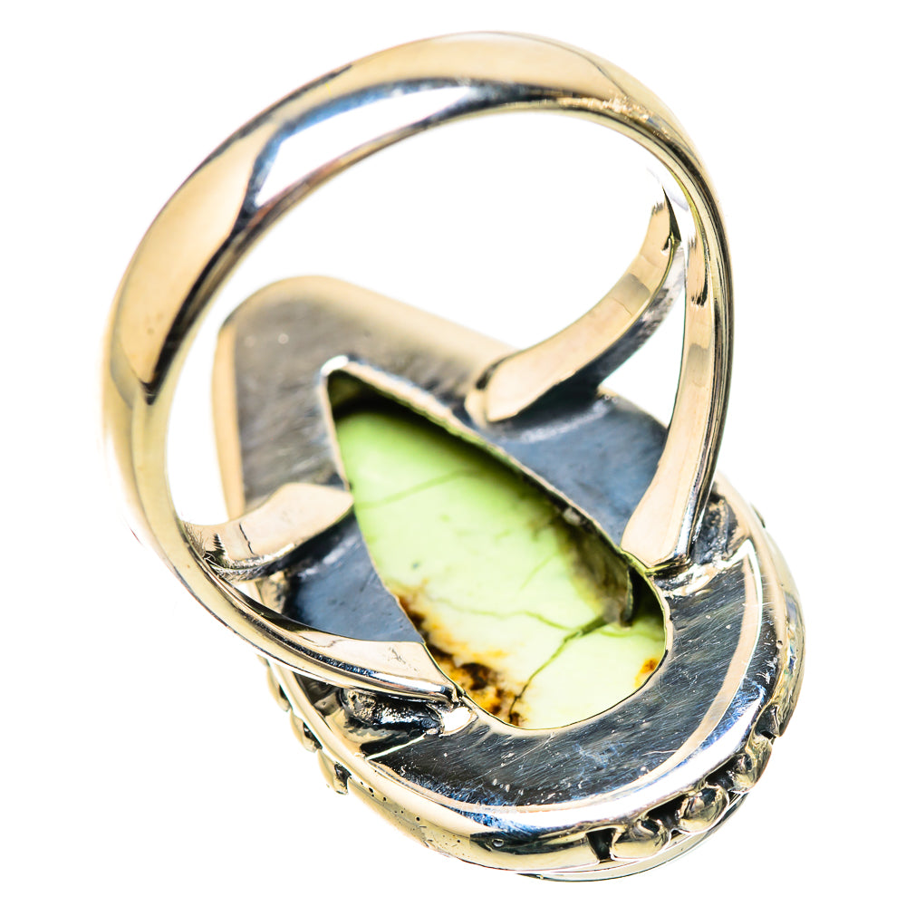 Lemon Chrysoprase Rings handcrafted by Anasilvercos - RING133938 - Photo 3