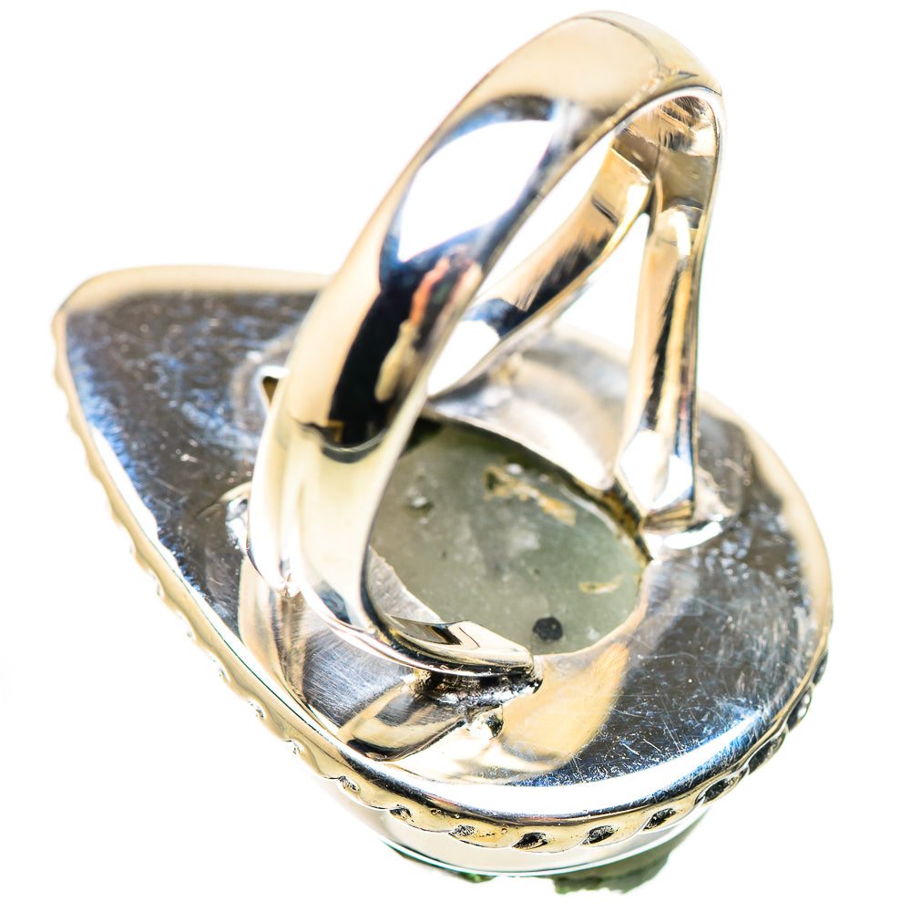 Green Tourmaline In Quartz Rings handcrafted by Anasilvercos - RING133942 - Photo 3