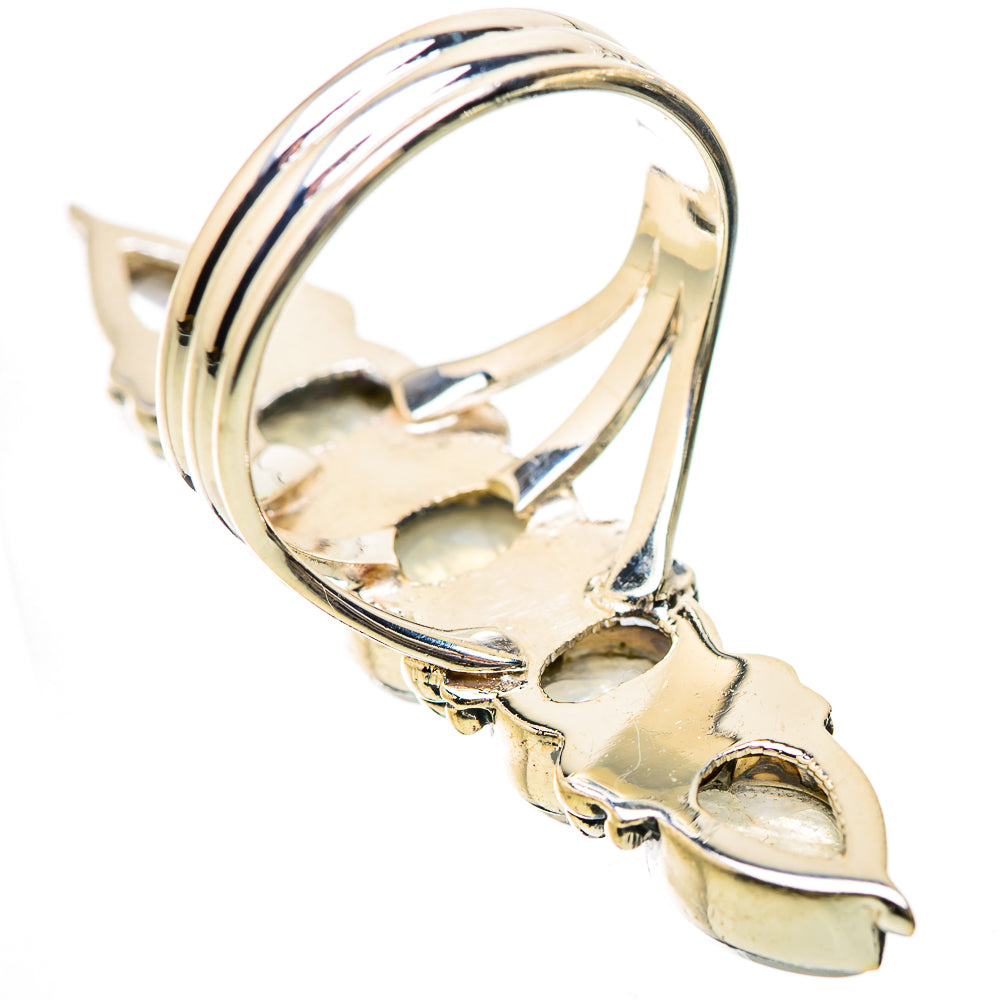 Rainbow Moonstone Rings handcrafted by Anasilvercos - RING133949 - Photo 3