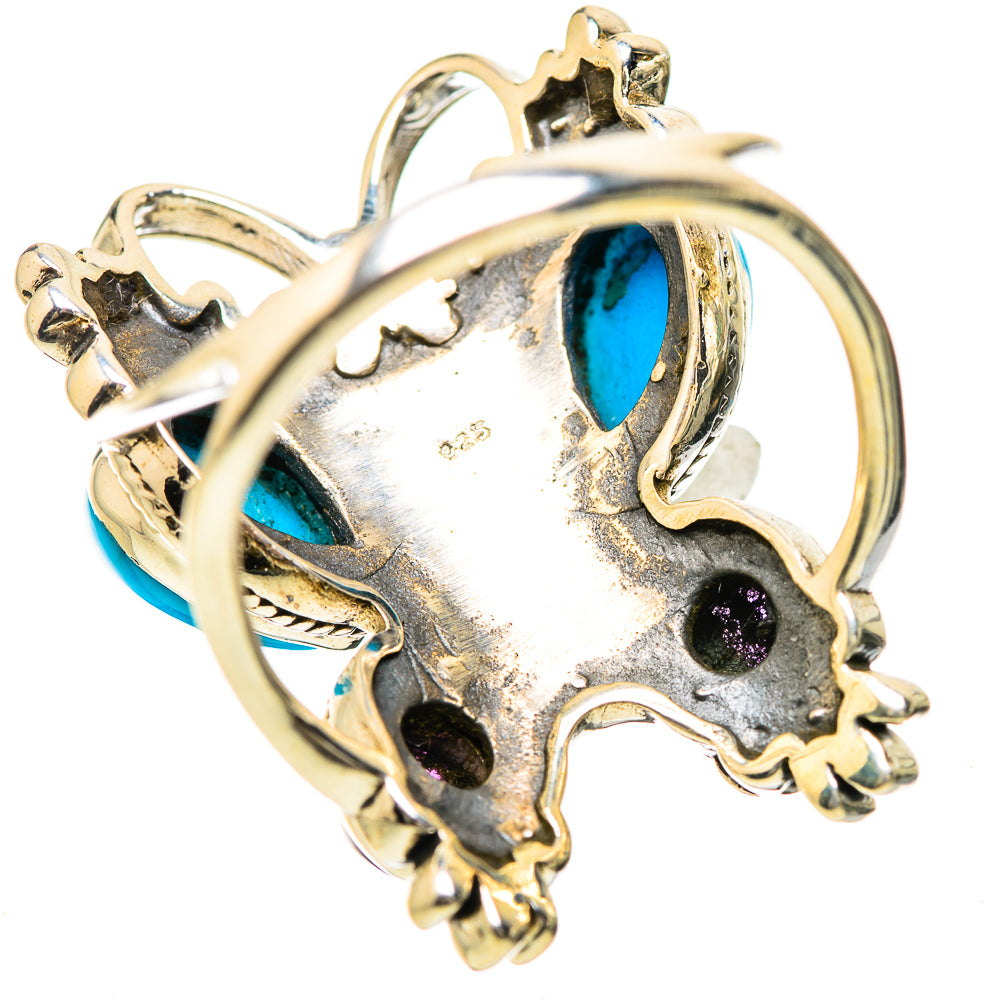 Sleeping Beauty Turquoise Rings handcrafted by Anasilvercos - RING133951 - Photo 3