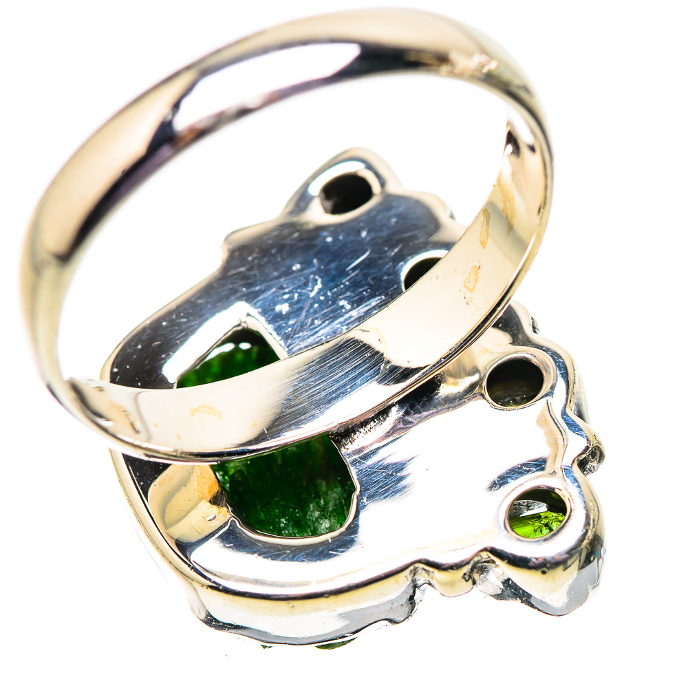 Chrome Diopside Rings handcrafted by Anasilvercos - RING133995 - Photo 3