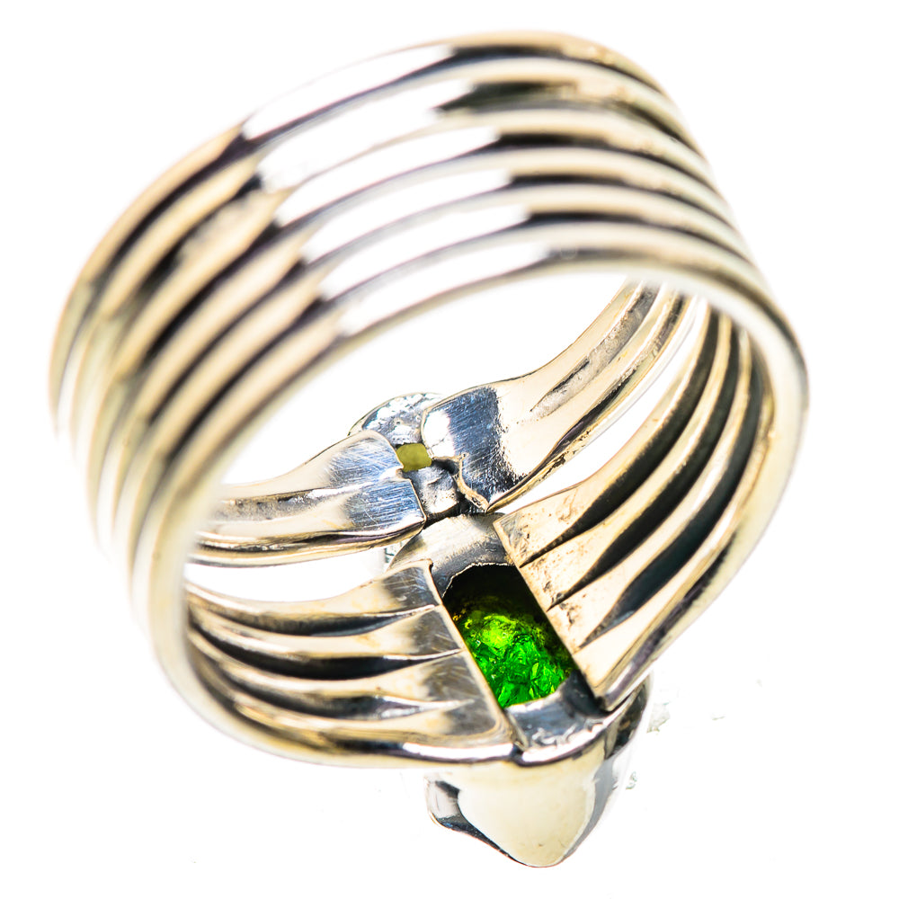Chrome Diopside Rings handcrafted by Anasilvercos - RING133997 - Photo 3