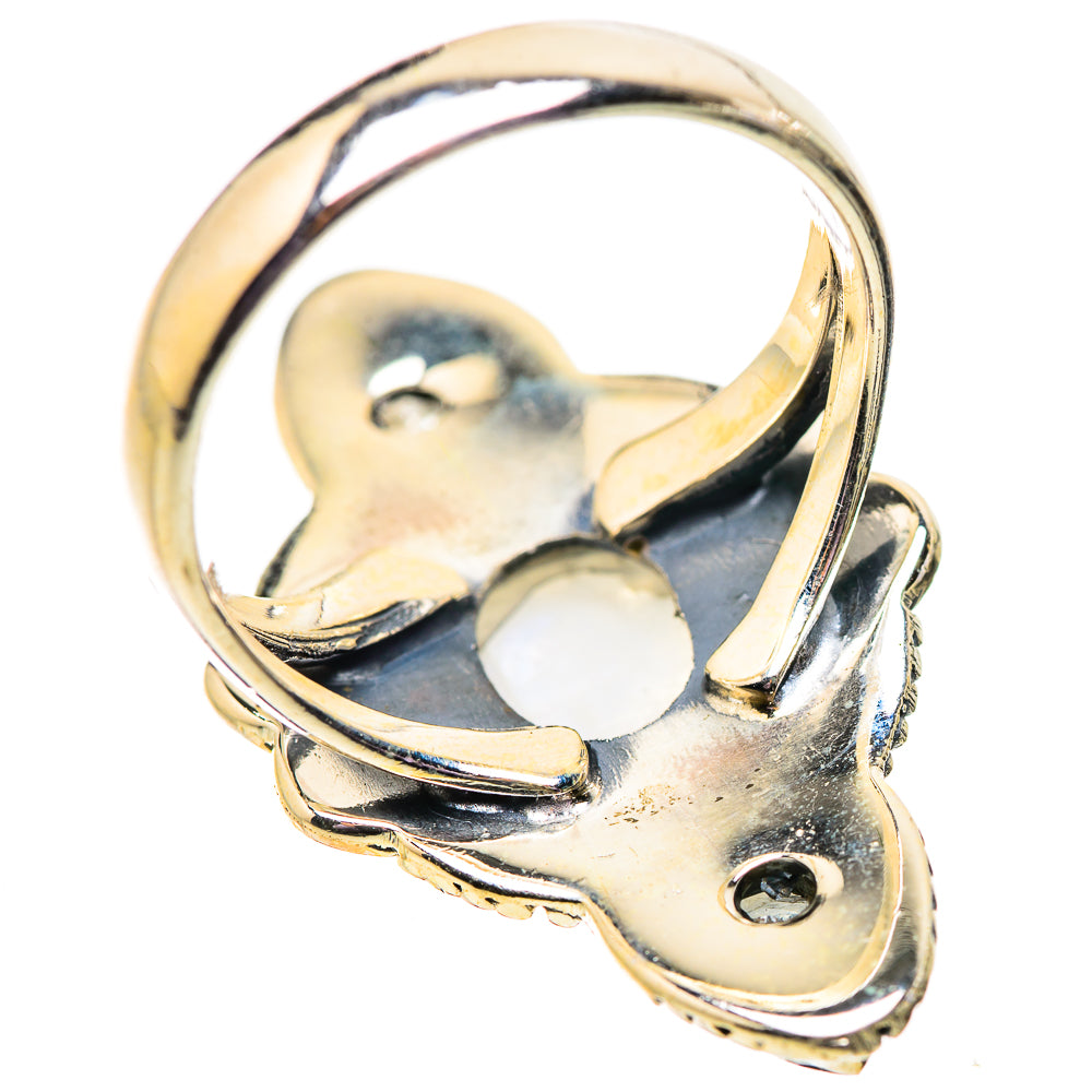 Rainbow Moonstone Rings handcrafted by Anasilvercos - RING134035 - Photo 3