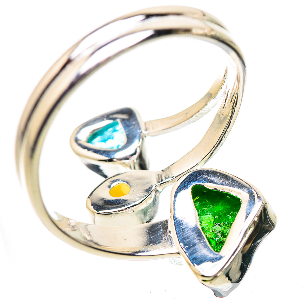 Chrome Diopside Rings handcrafted by Anasilvercos - RING134038 - Photo 3
