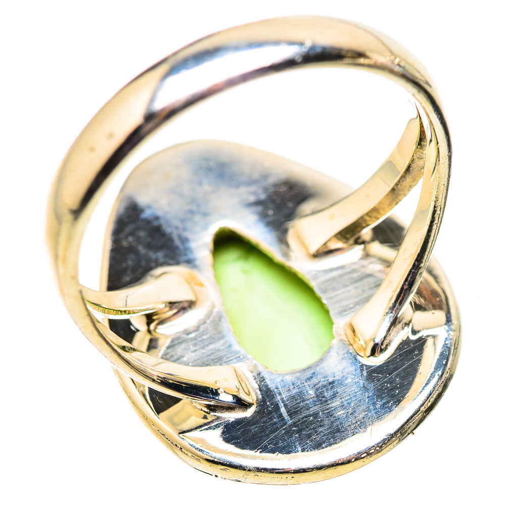 Lemon Chrysoprase Rings handcrafted by Anasilvercos - RING134049 - Photo 3