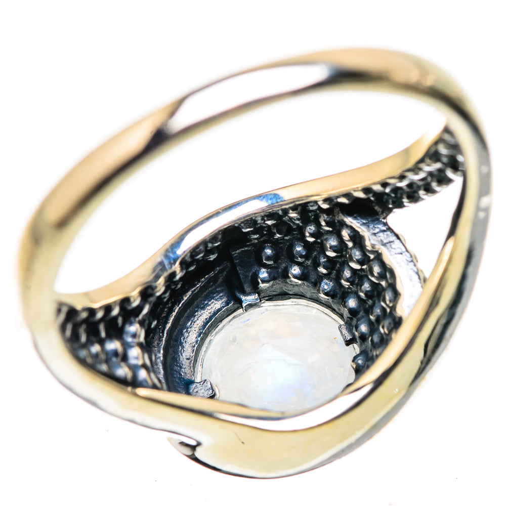 Rainbow Moonstone Rings handcrafted by Anasilvercos - RING134059 - Photo 3