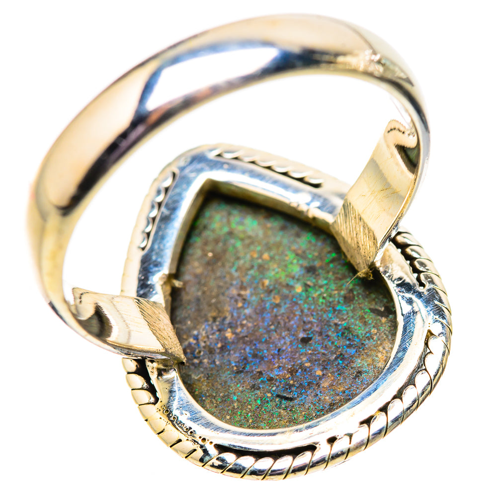 Andamooka Opal Rings handcrafted by Anasilvercos - RING134061 - Photo 3