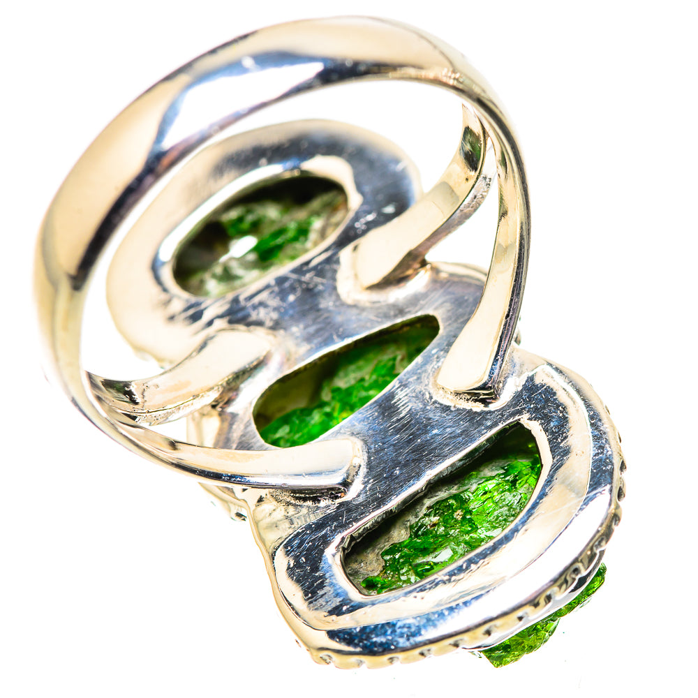 Chrome Diopside Rings handcrafted by Anasilvercos - RING134074 - Photo 3