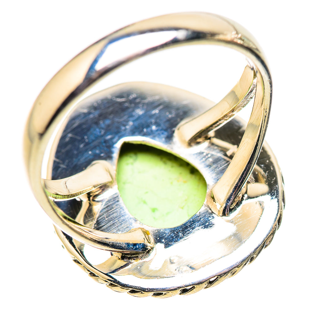 Lemon Chrysoprase Rings handcrafted by Anasilvercos - RING134075 - Photo 3
