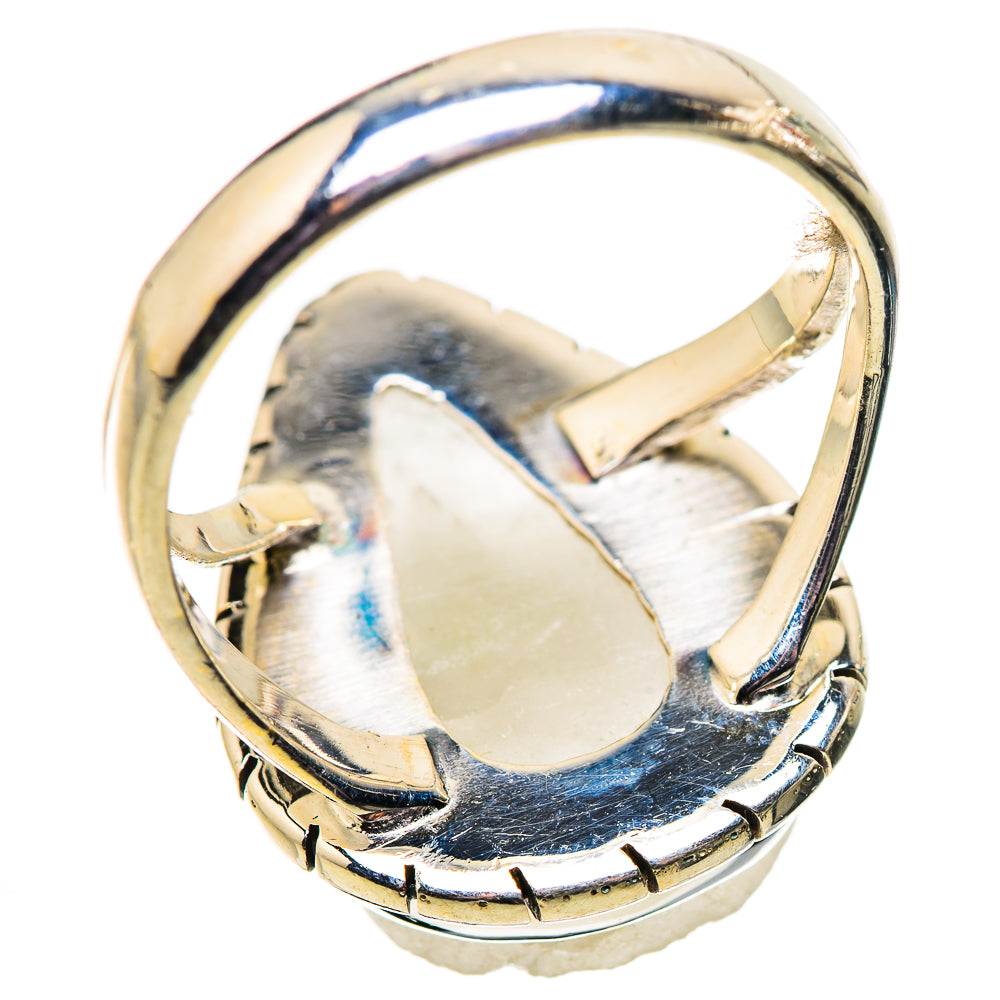 Green Tourmaline In Quartz Rings handcrafted by Anasilvercos - RING134097 - Photo 3