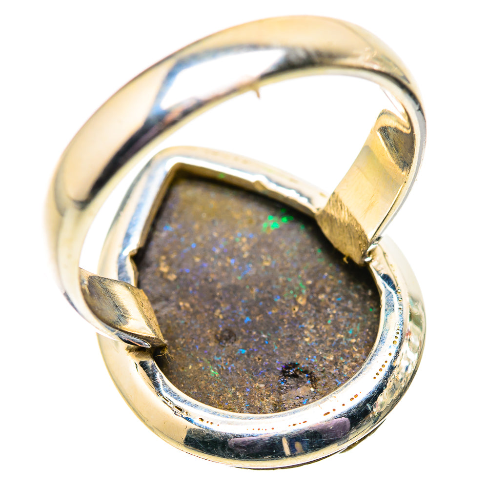 Andamooka Opal Rings handcrafted by Anasilvercos - RING134112 - Photo 3