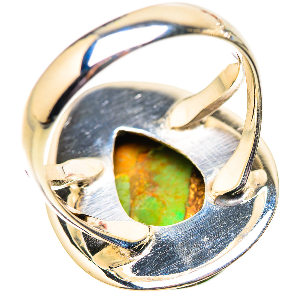 Green Copper Composite Turquoise Rings handcrafted by Anasilvercos - RING134123 - Photo 3