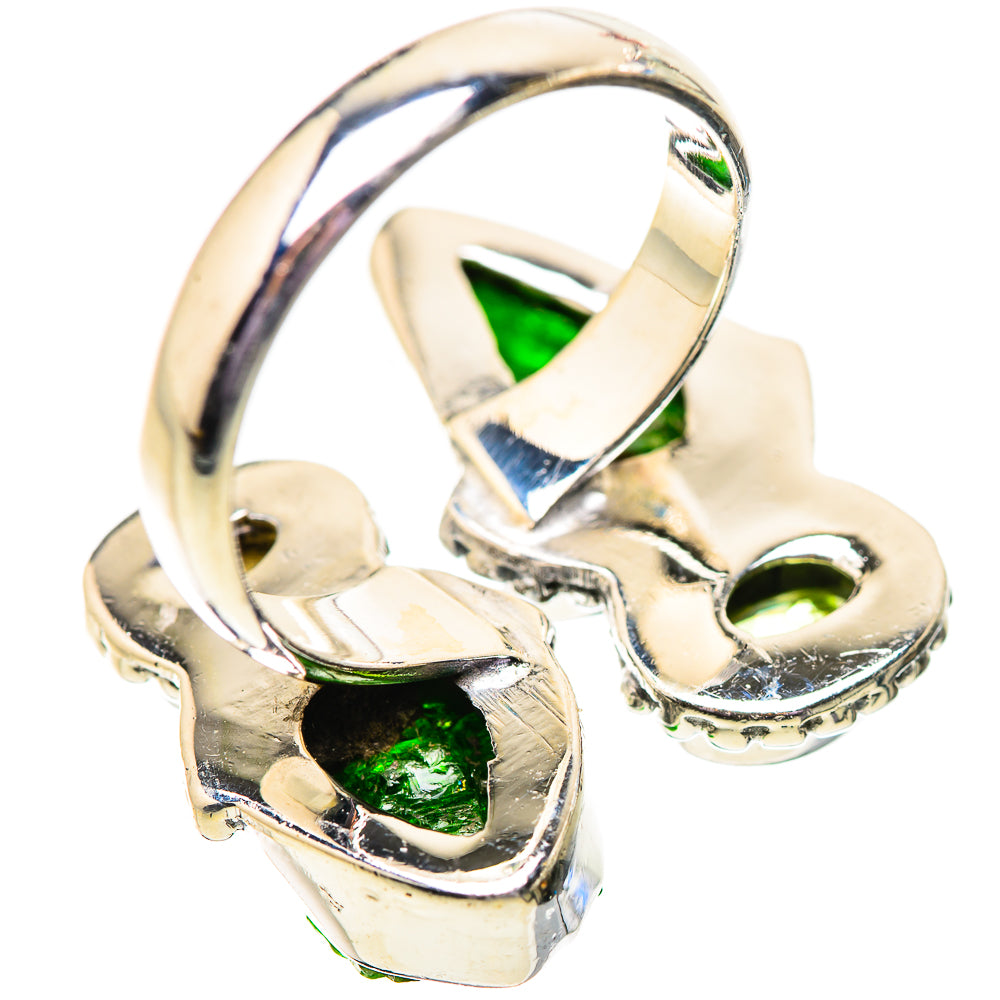 Chrome Diopside Rings handcrafted by Anasilvercos - RING134126 - Photo 3