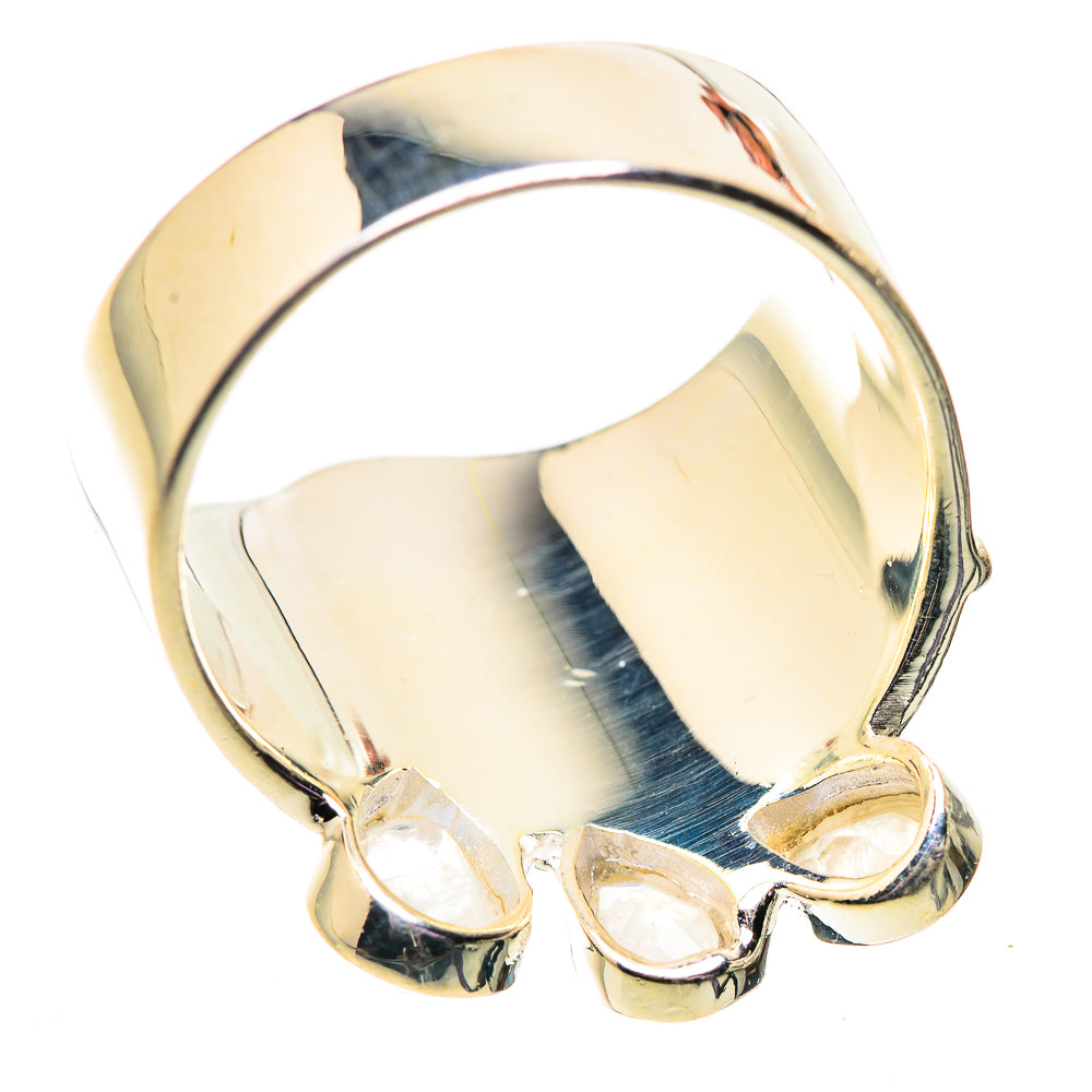 Rainbow Moonstone Rings handcrafted by Anasilvercos - RING134135 - Photo 3