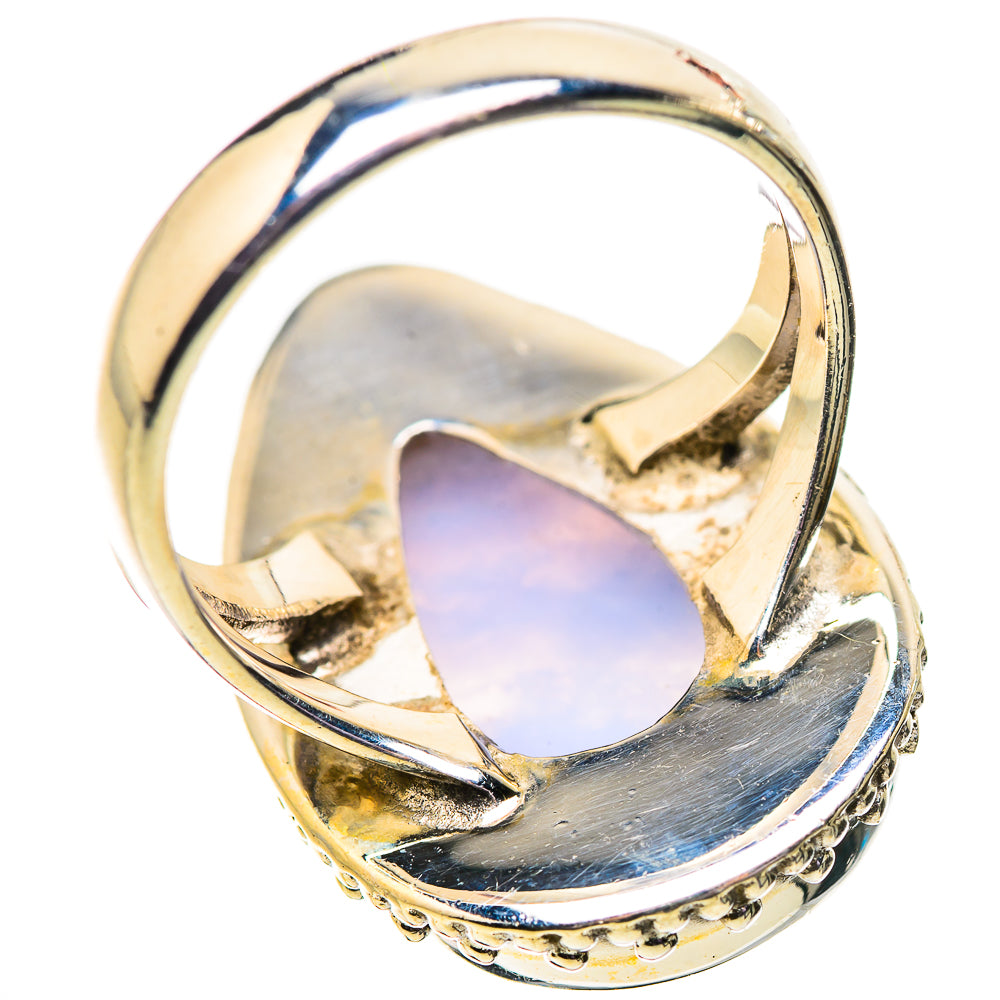 Blue Lace Agate Rings handcrafted by Anasilvercos - RING134136 - Photo 3