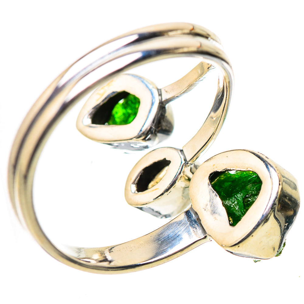 Chrome Diopside, Labradorite Rings handcrafted by Anasilvercos - RING134167 - Photo 3