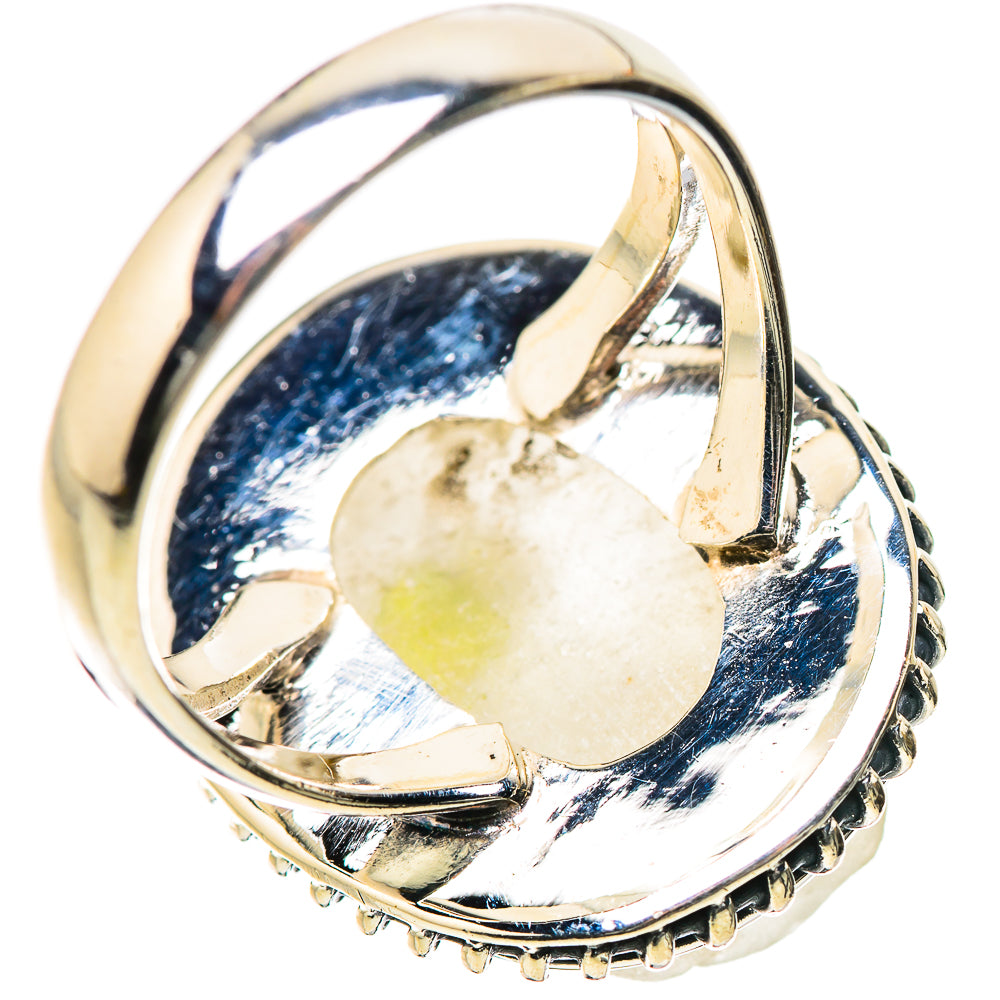 Green Tourmaline In Quartz Rings handcrafted by Anasilvercos - RING134169 - Photo 3