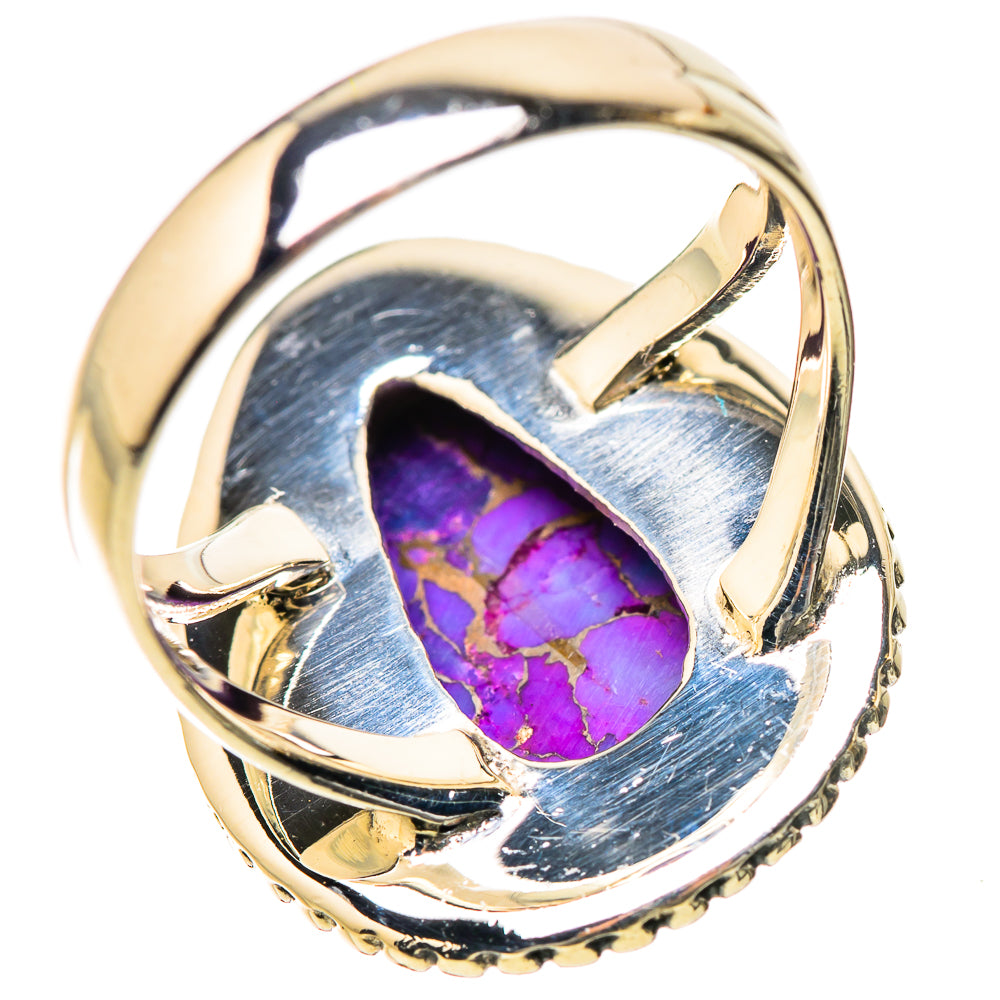 Purple Copper Composite Turquoise Rings handcrafted by Anasilvercos - RING134173 - Photo 3