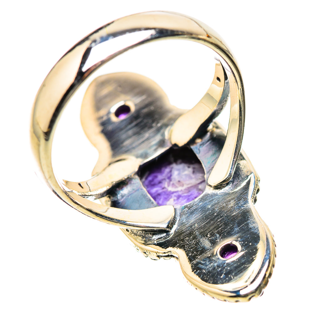 Charoite, Amethyst Rings handcrafted by Anasilvercos - RING134174 - Photo 3