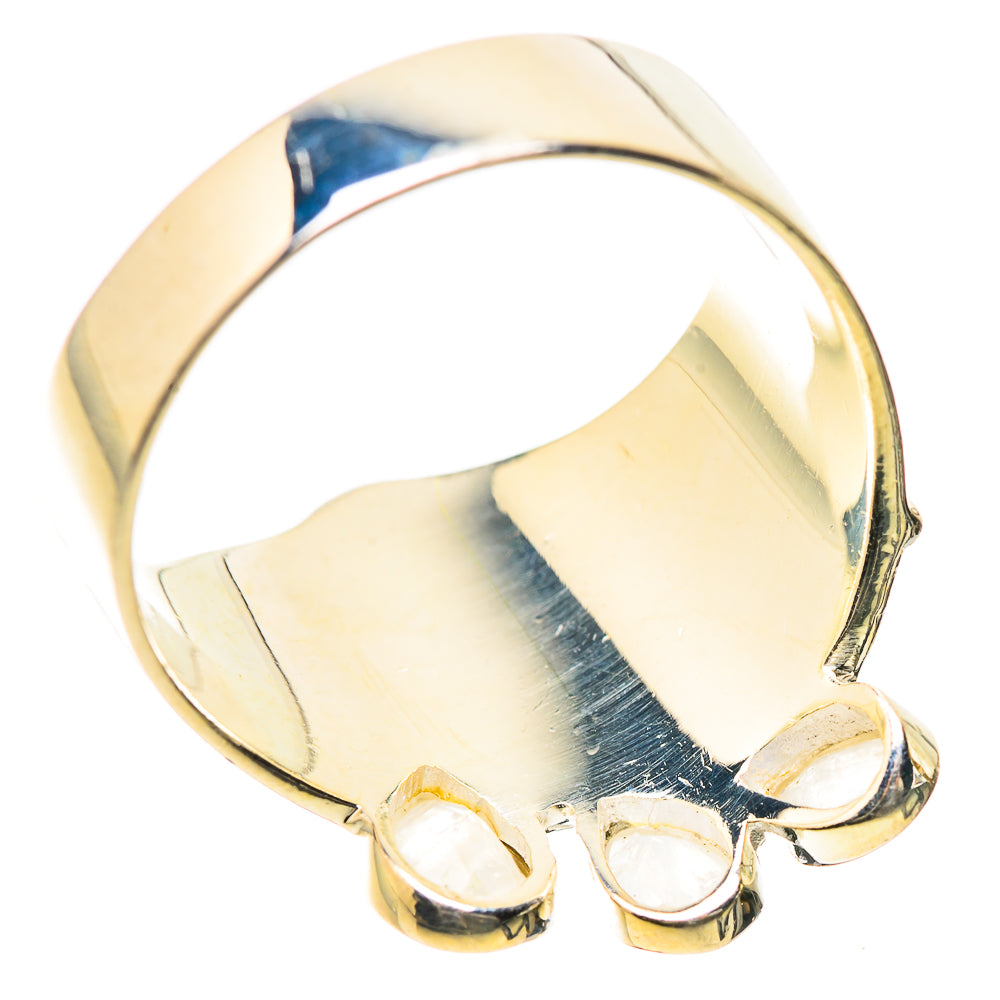 Rainbow Moonstone Rings handcrafted by Anasilvercos - RING134181 - Photo 3