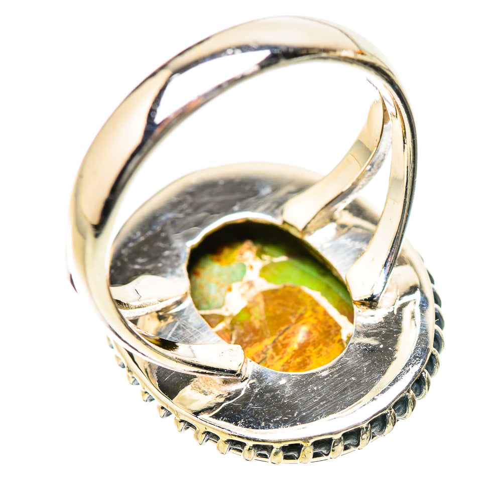 Green Copper Composite Turquoise Rings handcrafted by Anasilvercos - RING134192 - Photo 3