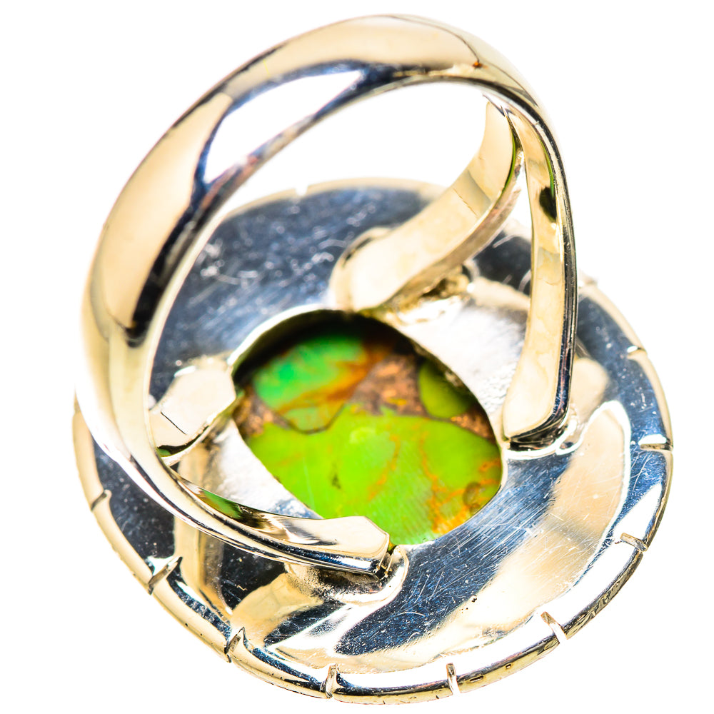 Green Copper Composite Turquoise Rings handcrafted by Anasilvercos - RING134208 - Photo 3