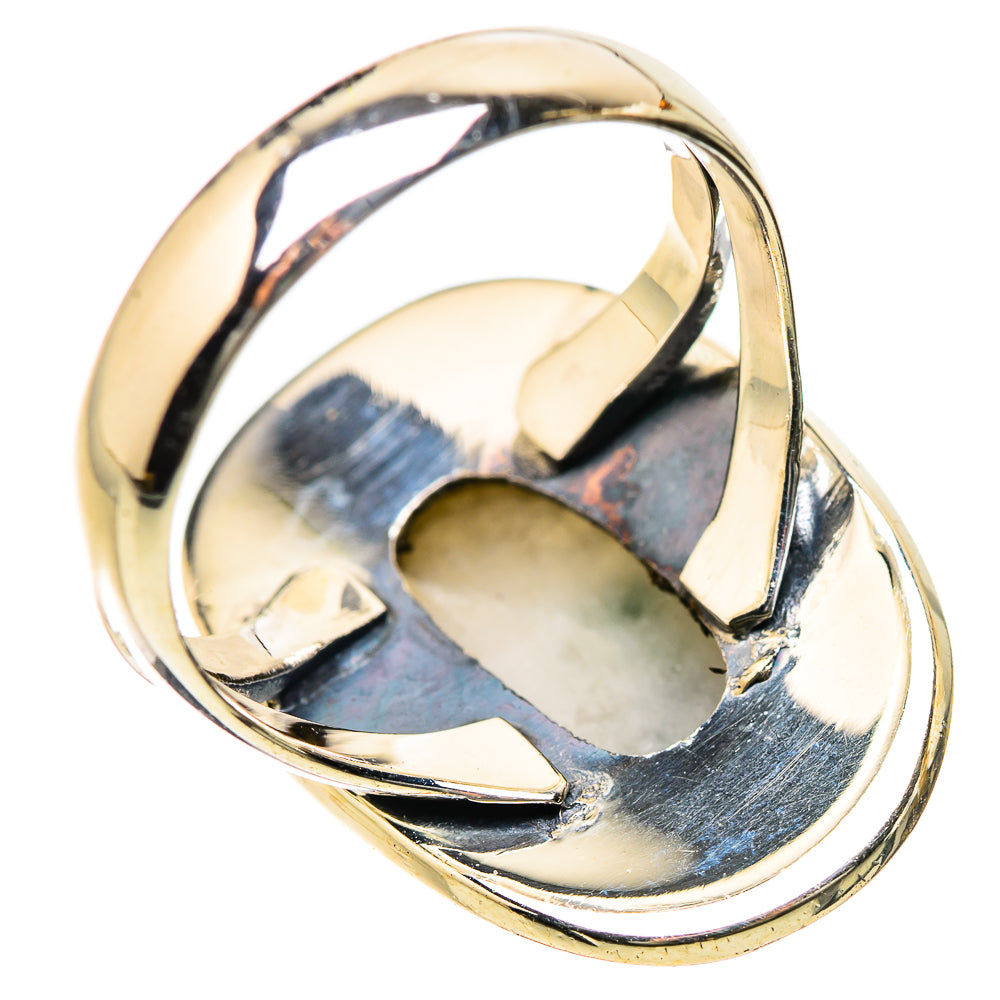 Green Tourmaline In Quartz Rings handcrafted by Anasilvercos - RING134211 - Photo 3