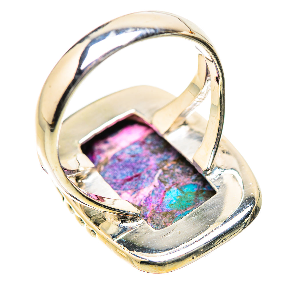 Purple Copper Composite Turquoise Rings handcrafted by Anasilvercos - RING134216 - Photo 3