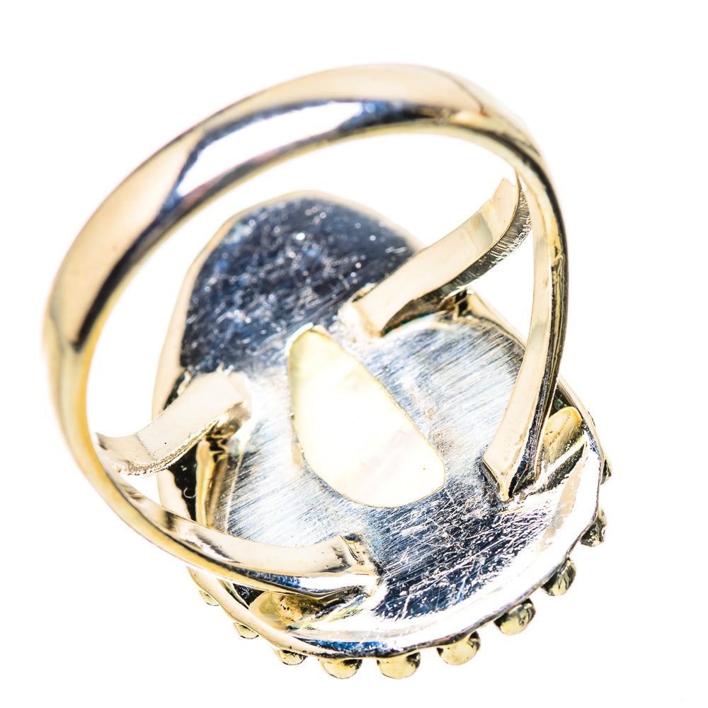 Rainbow Moonstone Rings handcrafted by Anasilvercos - RING134218 - Photo 3