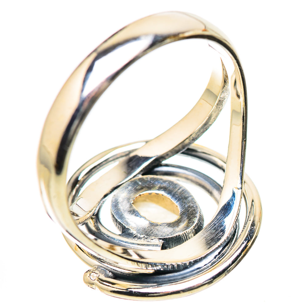 Rainbow Moonstone Rings handcrafted by Anasilvercos - RING134220 - Photo 3