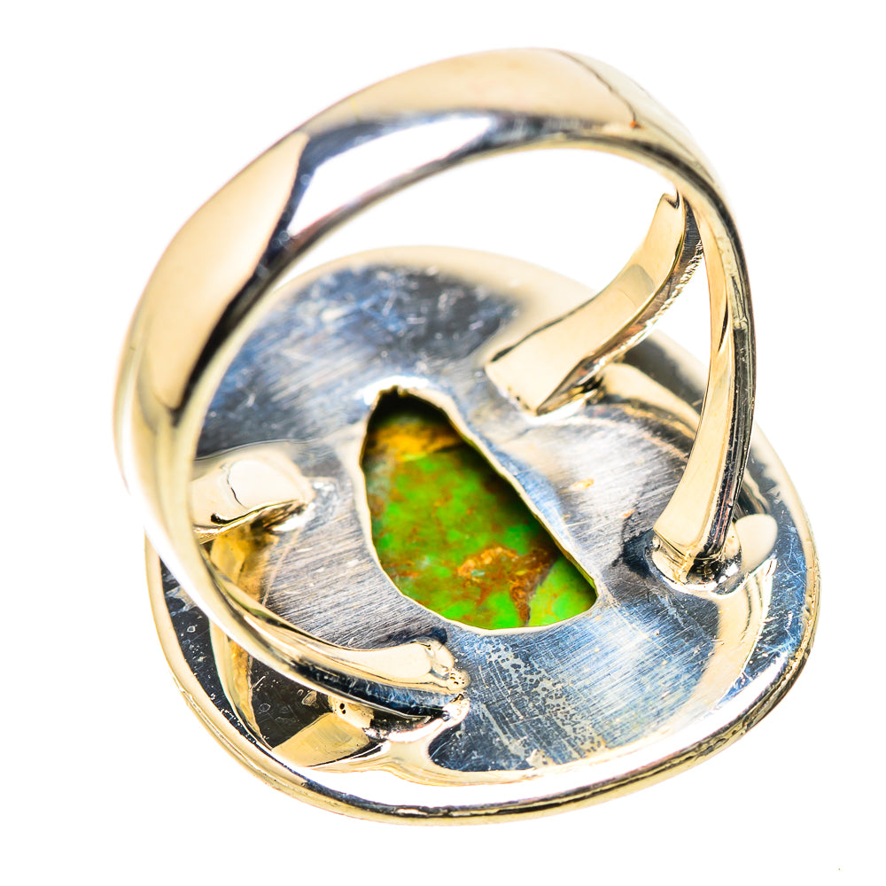 Green Copper Composite Turquoise Rings handcrafted by Anasilvercos - RING134228 - Photo 3