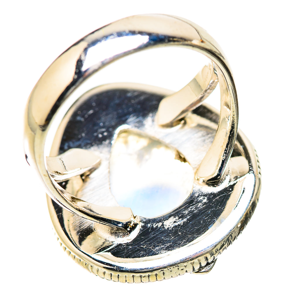 Rainbow Moonstone Rings handcrafted by Anasilvercos - RING134240 - Photo 3