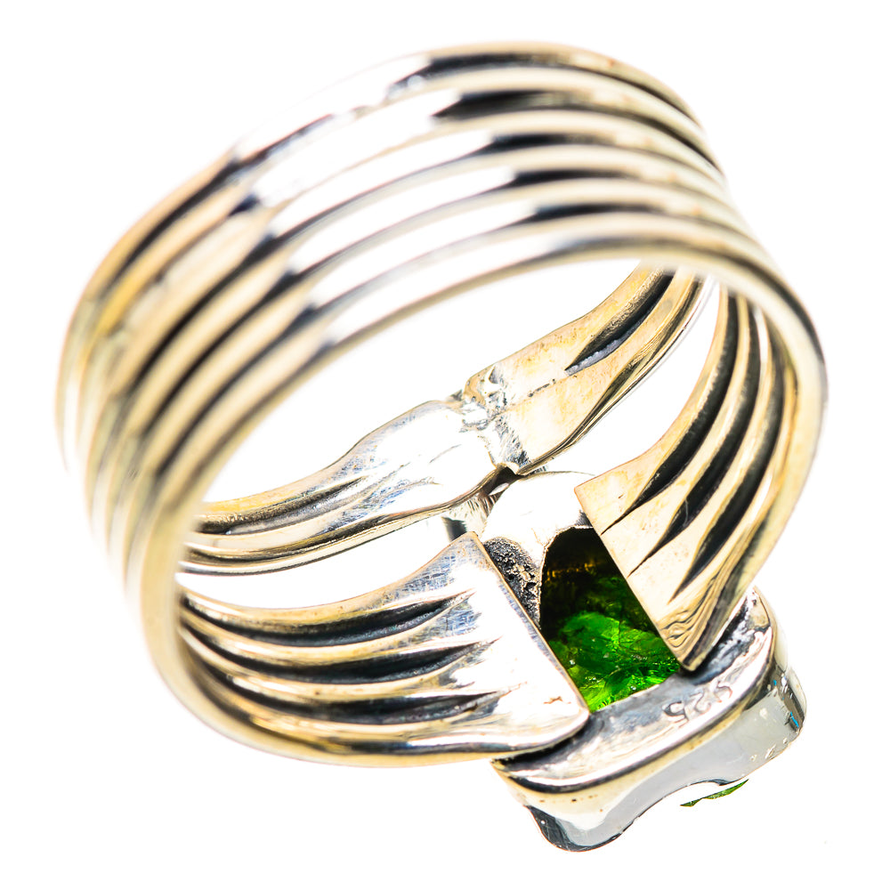 Chrome Diopside, Peridot Rings handcrafted by Anasilvercos - RING134245 - Photo 3