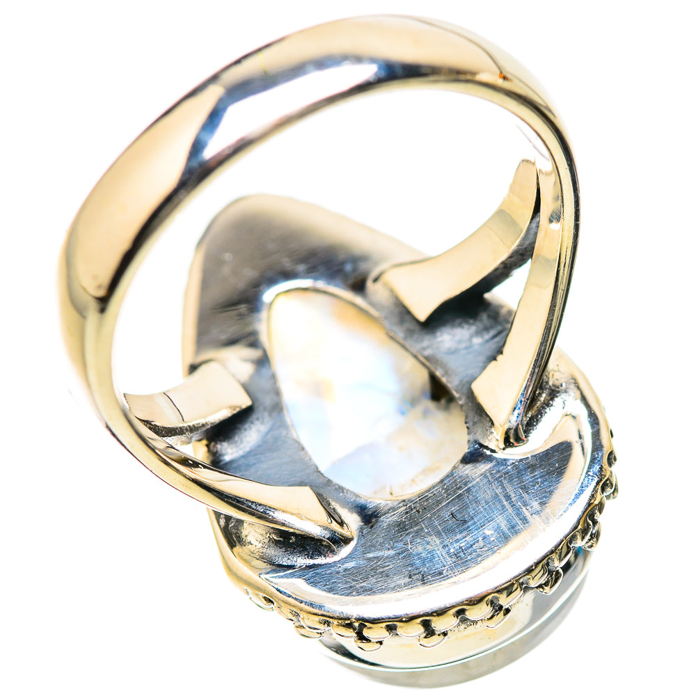 Rainbow Moonstone Rings handcrafted by Anasilvercos - RING134252 - Photo 3