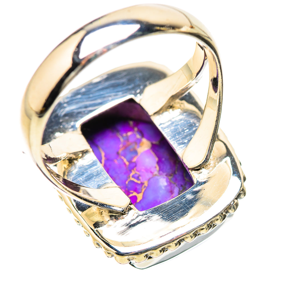 Purple Copper Composite Turquoise Rings handcrafted by Anasilvercos - RING134265 - Photo 3