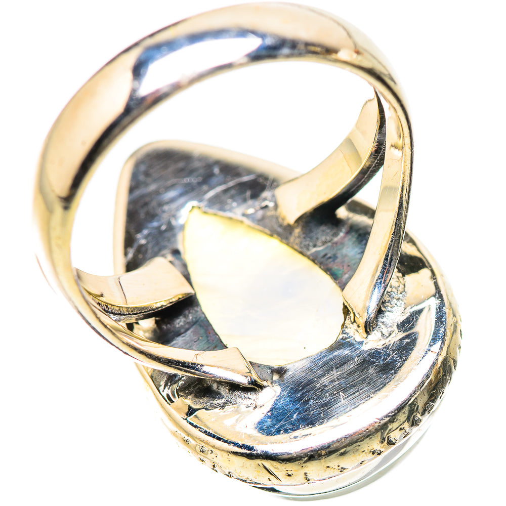 Rainbow Moonstone Rings handcrafted by Anasilvercos - RING134269 - Photo 3