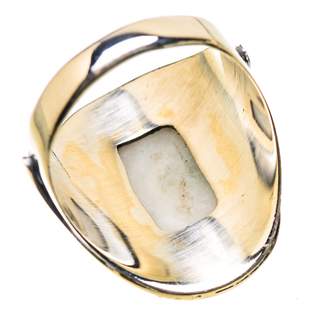 Green Tourmaline In Quartz Rings handcrafted by Anasilvercos - RING134273 - Photo 3