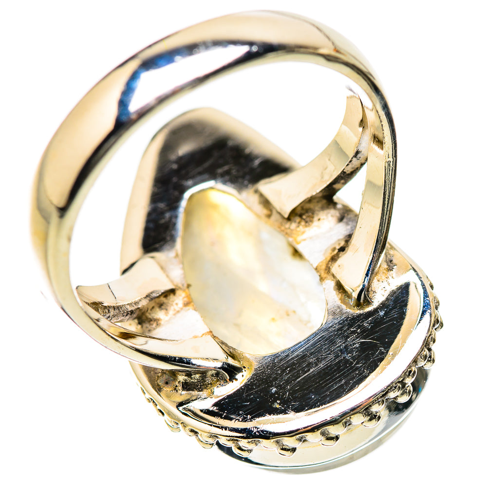 Rainbow Moonstone Rings handcrafted by Anasilvercos - RING134276 - Photo 3