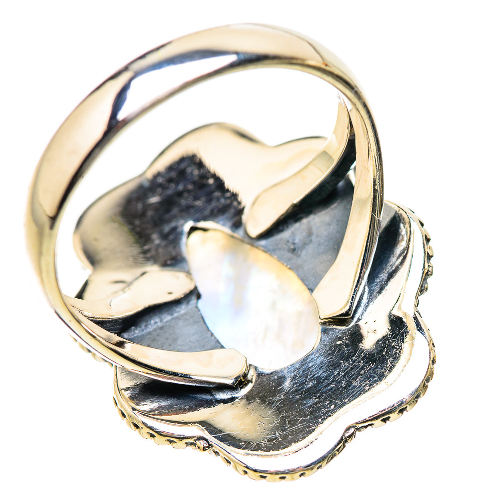 Rainbow Moonstone Rings handcrafted by Anasilvercos - RING134277 - Photo 3