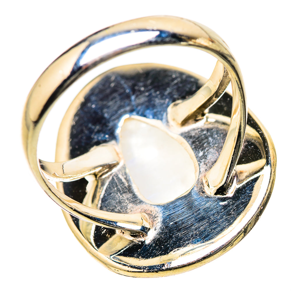 Rainbow Moonstone Rings handcrafted by Anasilvercos - RING134278 - Photo 3