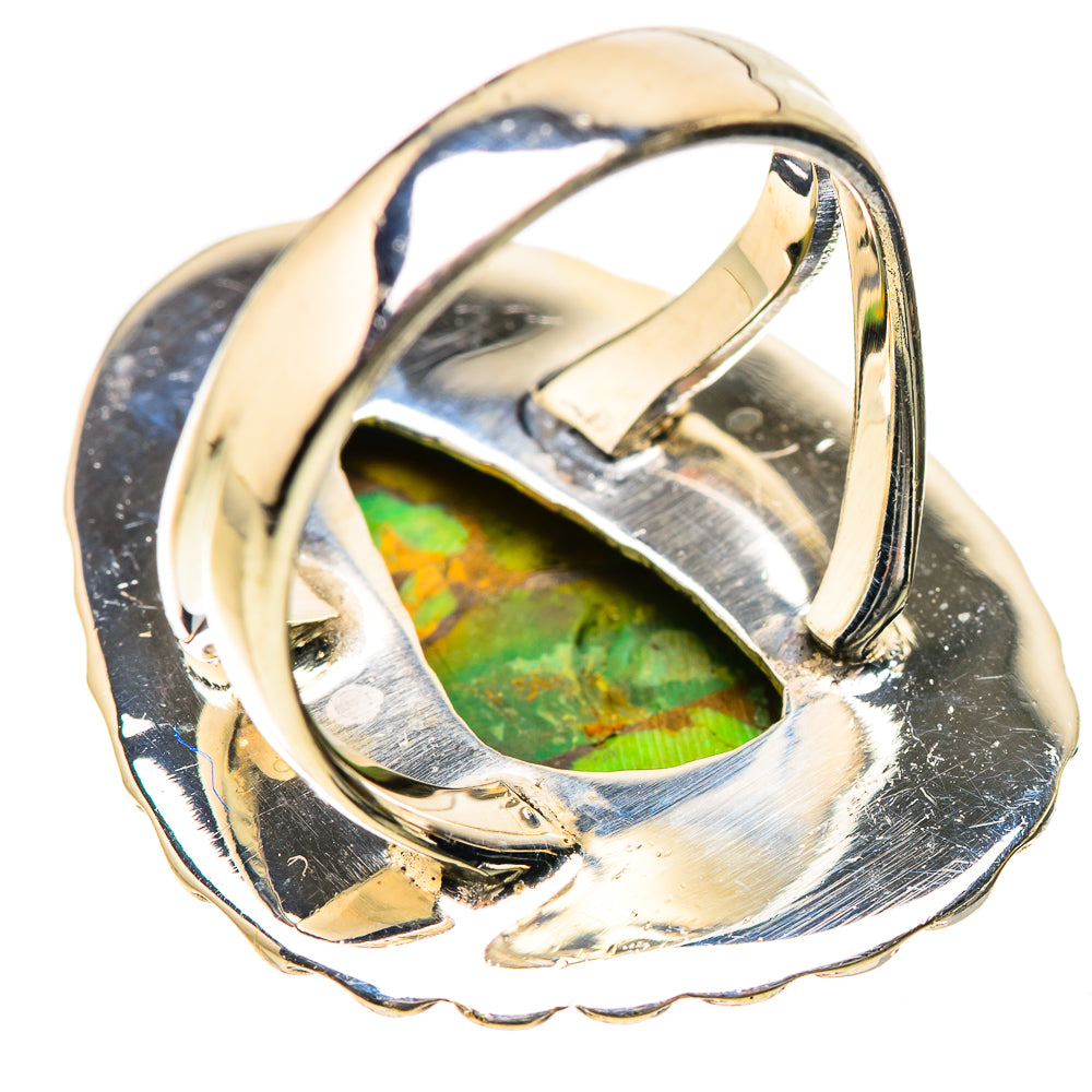 Green Copper Composite Turquoise Rings handcrafted by Anasilvercos - RING134290 - Photo 3
